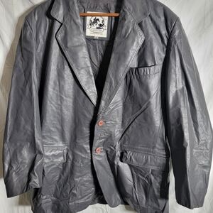 Classic Black Leather Jacket for Men